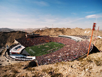 Sun Bowl Stadium is home to the UTEP college football team.