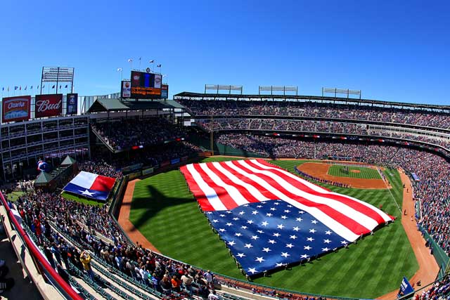 Texas Rangers/Ameriquest Field Wall Mural, Sky Box Sports Scenes